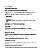 Europe and the World- Exam 1 Study Guide