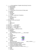 Human Anatomy Study Guide