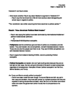 Federalism Week 4