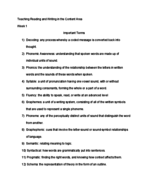 Tch Read/Write in Content Area