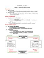 ECON 2305 Chapter 10 Measuring a Nation's Income