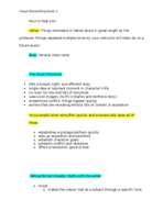 Notes on Short Story/Narrative Treatment