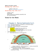 Oceanography (GEOL 1550) w/ Dr. Mallinson -- Week 5 ClassnNotes
