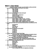 Oceanography (GEOL 1550) w/ Dr. Mallinson -- Exam #1