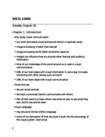 VICO 1000 Exam 1