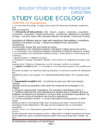 Biology study guide