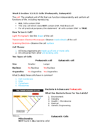 BIOL 101 Week 5 Section 3.1-3.21