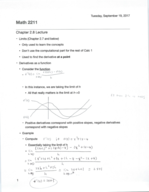 Math 2211 notes for week 5 dates 09/19-09/21