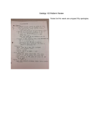 Geology 102 Week 5 Notes