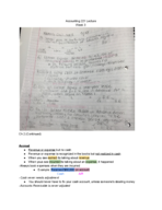 Accounting 221 Notes: Week 3
