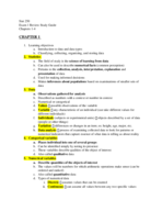 Stat 250, Exam 1 Study Guide