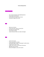 Healthy Eating Grocery Shopping Notes