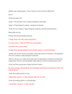 Study Guide For Lipids Section