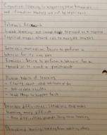 Gen Psych, Week 6 Lecture notes