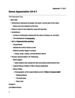 DANC 2010 Notes Chapters 5-7