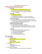 Study Guide for Exam 1