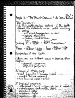 World Ocean Chapter 2 lecture and reading notes 