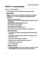 PSY2115 - Cours 2 - Les 5 paradigmes
