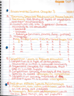 Envrionmental Science Week 5 Notes