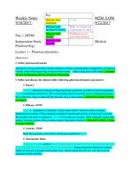 M2M, LOM Week 8 Notes