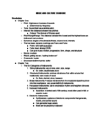 Study Guide Music and Culture Exam One