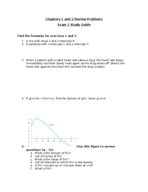 MATH 131 Exam 1 Study Guide: Chapters 1-2