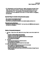 Sustainable Community Development Week 3 notes