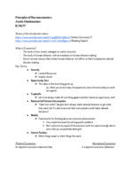 Principles of Macroeconomics, Week 1, Notes