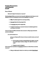 Principles of Macroeconomics, Week 2, Notes