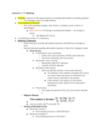 EC 101 Lecture 6 & 7: Elasticity