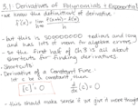 math 192, chapter 3 and week 6, Differentiation rules