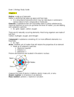 BSC 2010C Exam 1 study guide