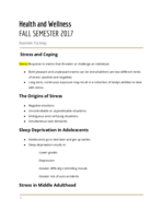 Developmental Psychology-Chapter 4 Health and Wellness