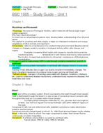 STUDY GUIDE - BSC 1005 - UNIT 1