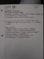 CHI 010 - Week 1- Lecture 1 Notes