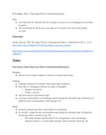 IR Readings Week 5: Rationalist Theories and Institutionalism