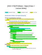 Race and Racism Lecture#1 Notes