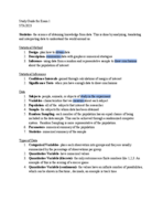 Exam 1 Study Guide