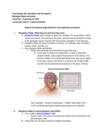 Psychology 402: sensation and perception