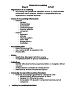 ACTG 211 - Week 1 Notes
