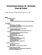 Environmental Science- Notes Week 5
