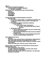 KNES287, Study Guide Test 1