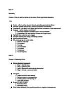 Marketing 1, Chapters 3, 4, 5