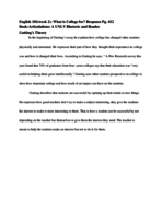 English 101 Article summary