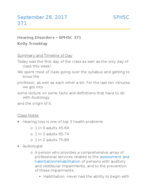 SPHSC 371- Week 1 Notes