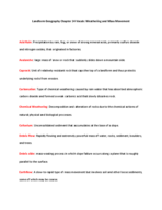 Landform Geography Chapter 14 Vocab