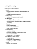 Public speaking week 6 notes