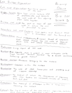 Bio 201 Week 5 