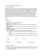 Study Guide. Exam 1