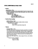 ENGL 3180B Contemporary Fiction Craft Midterm Study Guide
